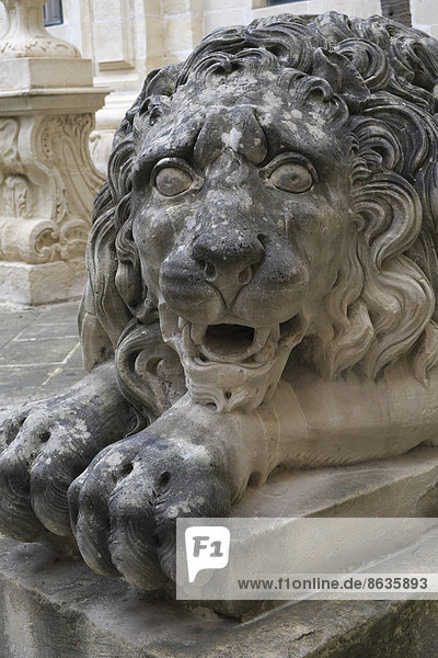 Löwenfigur  Großmeisterpalast  Valletta  Malta