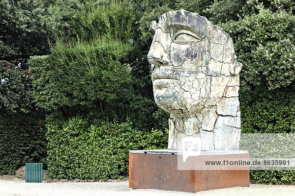 Tindaro Screpolato, moderne Kopf-Skulptur, von Künstler Igor Mitoraj