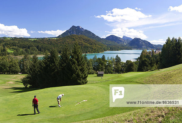 Golf course  Romantikcourse Fuschl  Lake Fuschl  Fuschl am See  Salzkammergut  Austria
