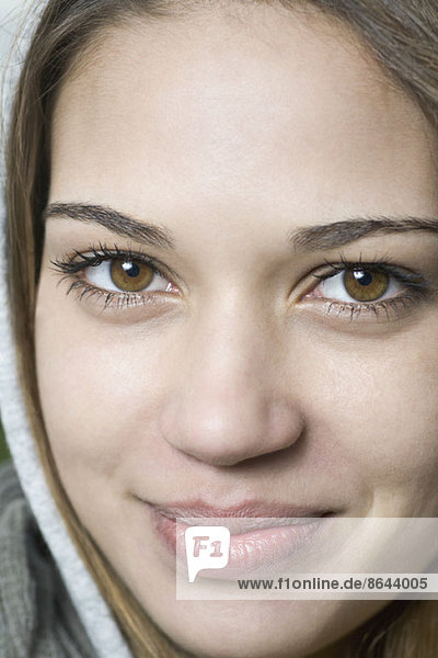 Young woman looking at camera  close-up