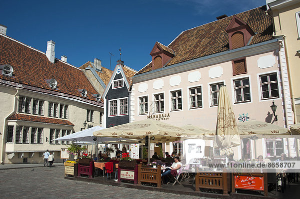 Tallinn Hauptstadt Estland Rathausplatz
