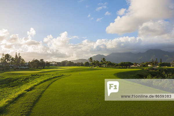 Golfplatz von Princeville  Kauai  Hawaii  USA