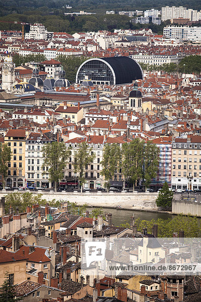 Frankreich Luftbild Lyon