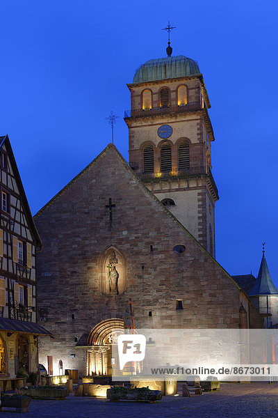 Pfarrkirche Heilig Kreuz  Kaysersberg  Haut-Rhin  Elsass  Frankreich