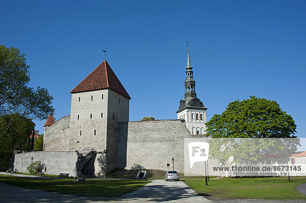 Tallinn  Hauptstadt  Stadtmauer  Altstadt  Estland