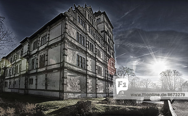 Schloss Brake Weserrenaissance-Museum Wasserburg Lemgo Nordrhein-Westfalen Deutschland