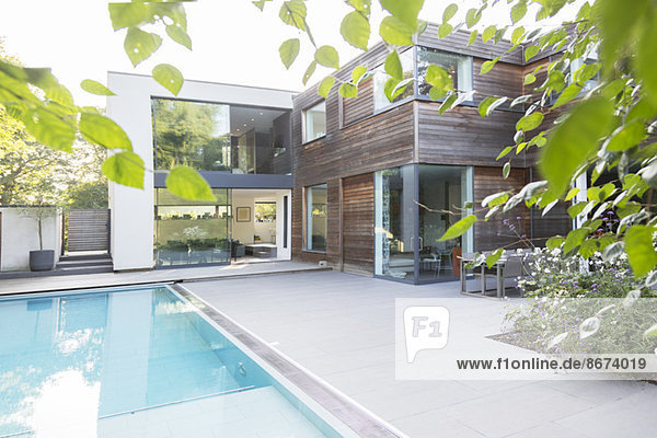 Modernes Haus mit Schwimmbad