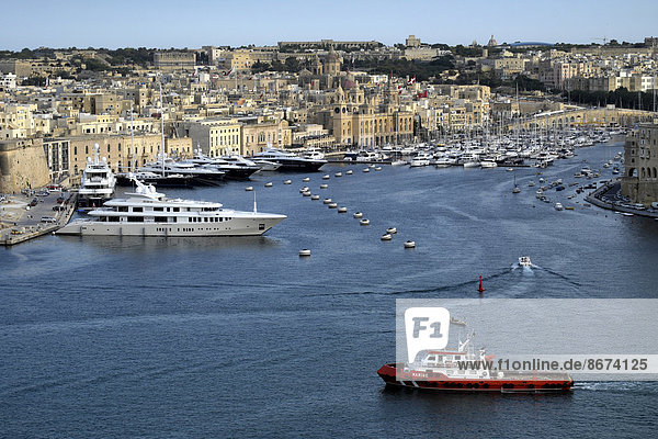 Hafen Malta Vittoriosa