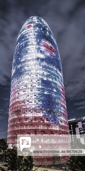 Torre Agbar  Firmenzentrale von CMT  Barcelona  Spanien