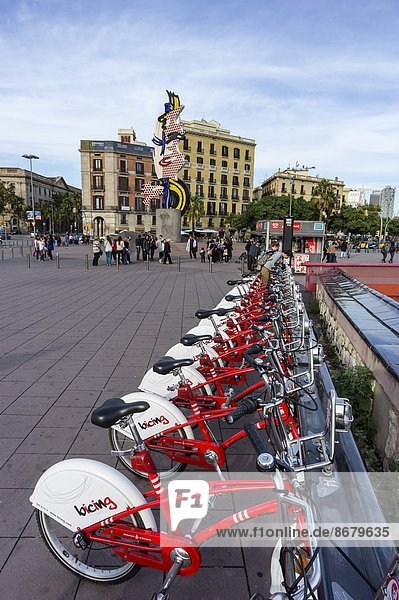 Mietfahrräder,  Barcelona,  Spanien