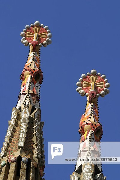 Sagrada Familia von Gaudi  Barcelona  Spanien