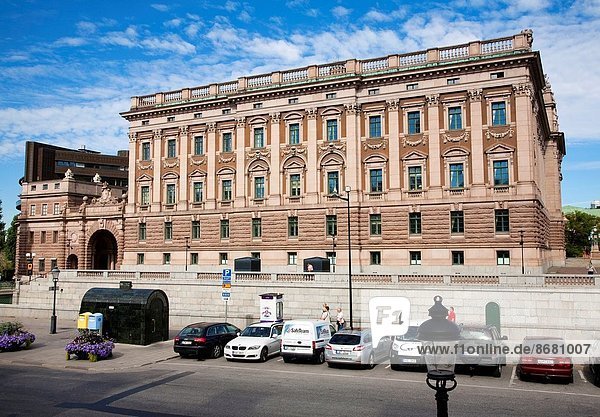 Stockholm  Hauptstadt  Parlamentsgebäude  Schweden