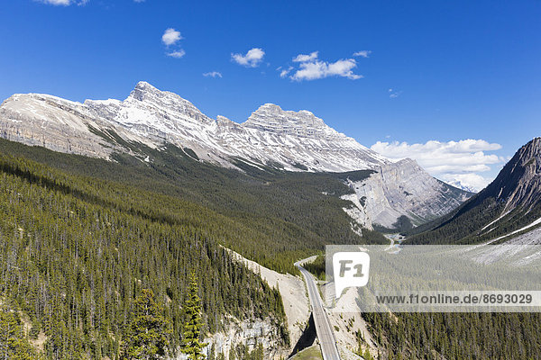 Kanada Alberta Banff National Park Icefields Parkway Cirrus Mountain