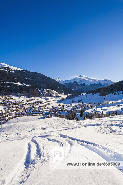 Schweiz  Graubünden  Savognin  Skigebiet  Skipisten