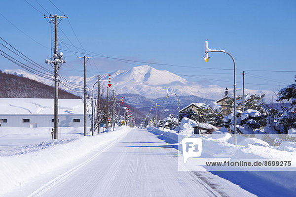 Snow in Hokkaido  Japan