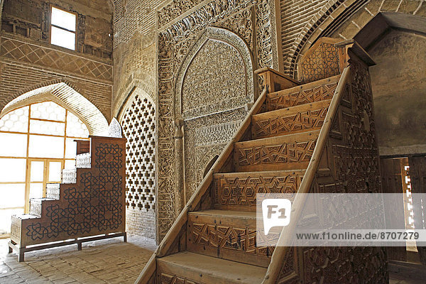 Stuhl Tradition Iran Isfahan Moschee Gebet UNESCO-Welterbe Provinz Esfahan