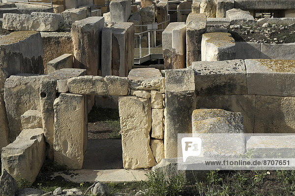Prähistorische Tempelanlage von Hal Tarxien  Tarxien  Malta