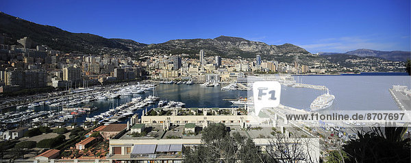 Panorama Hafen Stadt Geschichte Ortsteil Monaco