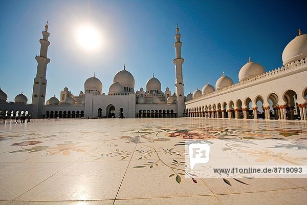 Abu Dhabi  Hauptstadt  Vereinigte Arabische Emirate  VAE  Moschee
