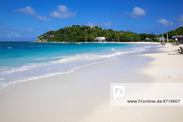Strand , Karibik , Westindische Inseln , Mittelamerika , Leeward Islands , Long Bay