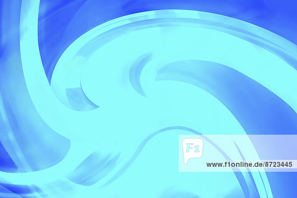 Abstraktes Hintergrundbild aus blauen lichtdurchlässigen Wirbeln