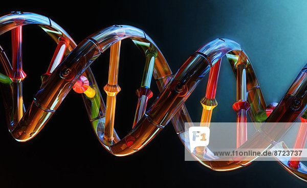 Bunte DNA-Doppelhelix
