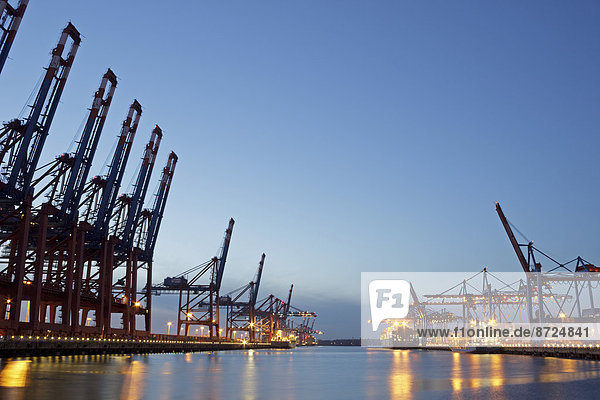 Containerterminals Eurokai und Burchardkai  Hafen  Hamburg  Deutschland