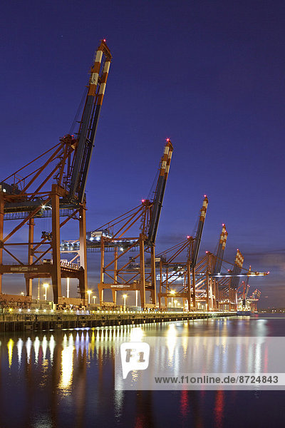 Containerterminal Eurokai  Hafen  Hamburg  Deutschland