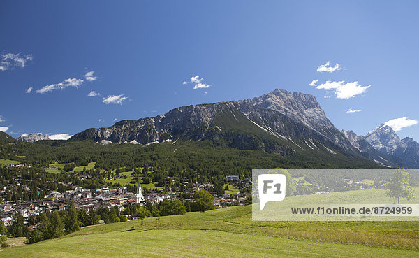 Ortsansicht Cortina d'Ampezzo Provinz Belluno Venetien Italien