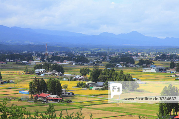 View of Isawa District  Iwate Prefecture