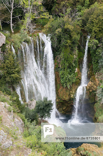 Wasserfall Manojlovacer  Nationalpark Krka  Gespanschaft ?ibenik-Knin  Dalmatien  Kroatien