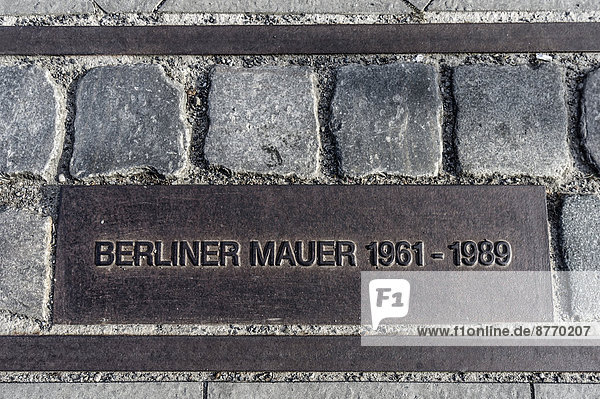 Gedenkstätte Berliner Mauer  Bernauer Straße  Berlin  Deutschland  Europa