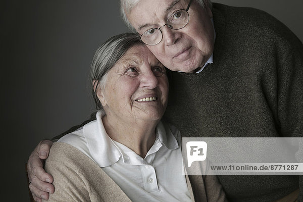 Portrait of senior couple  close-up