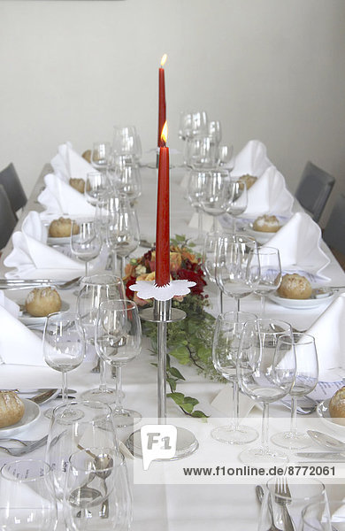 Festive decorated table