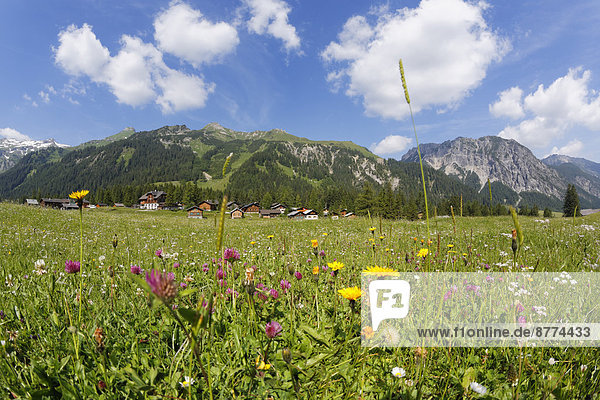 Österreich  Vorarlberg  Rätikon  Nenzing  Alp Nenzinger Himmel  Tal Gamperdonatal  Dorf