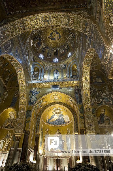 Europa Palast Schloß Schlösser Kapelle Italien Palermo Sizilien