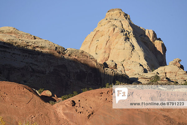 Vereinigte Staaten von Amerika USA Felsbrocken Amerika Landschaft Süden Capitol Reef Nationalpark Colorado Plateau Sandstein Utah