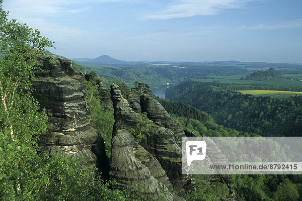 Nationalpark  Felsbrocken  Landschaftlich schön  landschaftlich reizvoll  Felsen  Steilküste  Natur  Sächsische Schweiz  Deutschland