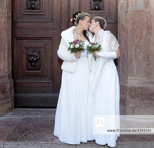 Lesbian Wedding - Two Women Getting Married