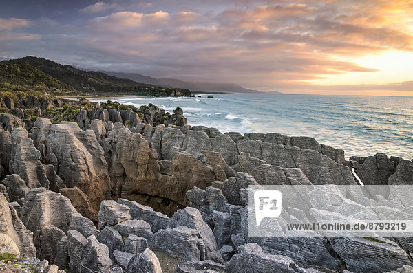 Pancake Rocks Paparoa-Nationalpark Punakaiki Südinsel Neuseeland