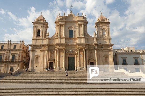 Italy  Sicily  Noto  San Nicolo' Cathedral facade                                                                                                                                                       