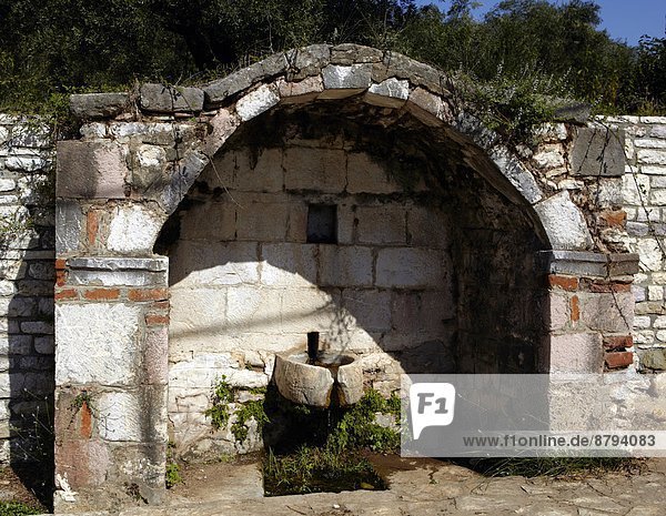 Europe  Greece  Pelopponese  Elide  Figalia village  ancient fountain                                                                                                                                   