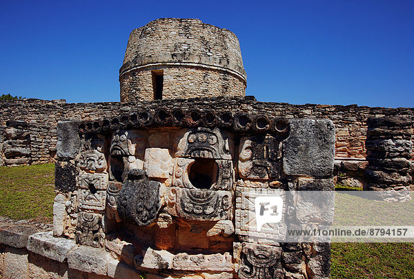 Mexico  Yucatán  Mayapán  the antique mayan city  Chac the mayan rain god                                                                                                                               