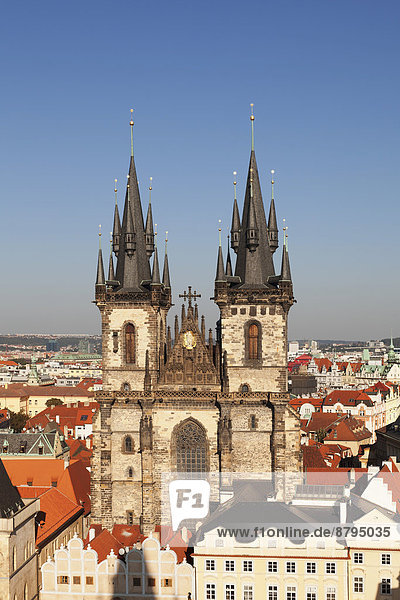 Prag Hauptstadt Kirche Tschechische Republik Tschechien Böhmen