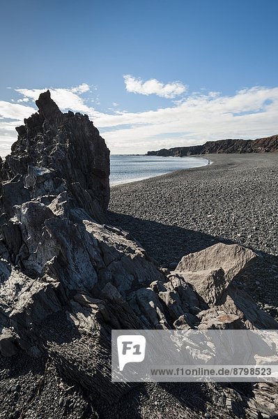 Djupalonssandur black stone beach Snaefellsnes Peninsula Iceland Polar Regions