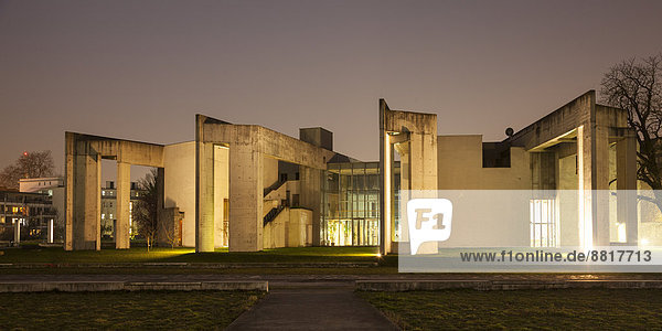 Synagogue inner harbour Duisburg Ruhr district North Rhine-Westphalia Germany
