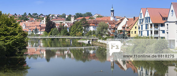 Stadt Geschichte Fluss Nostalgie Eingang Baden-Württemberg Deutschland Kloster