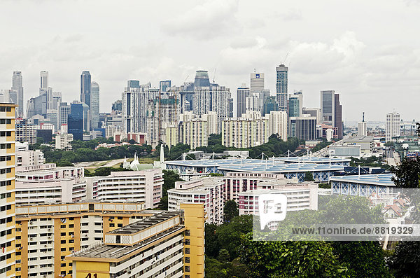 Skyline  Singapur Stadt  Singapur  Asien
