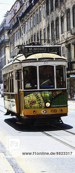 Lissabon Hauptstadt Straßenbahn Portugal