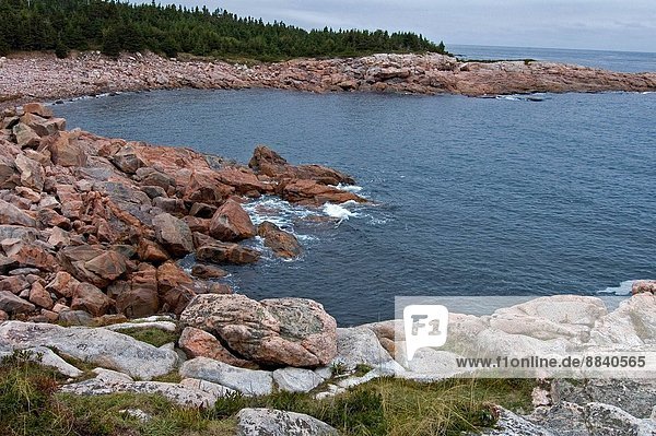Rocky Shoreline  Green Cove  Cape Breton Highlands National Park  Nova Scotia  Canada